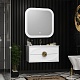 Opadiris Мебель для ванной Ибица 90 подвесная белая/золото – фотография-17